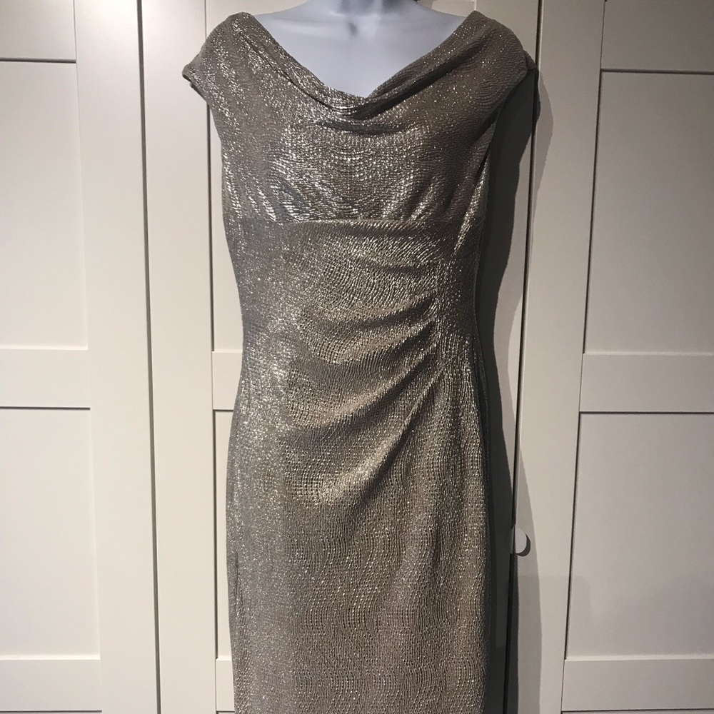 Ralph Lauren gold sheath dress size 8
